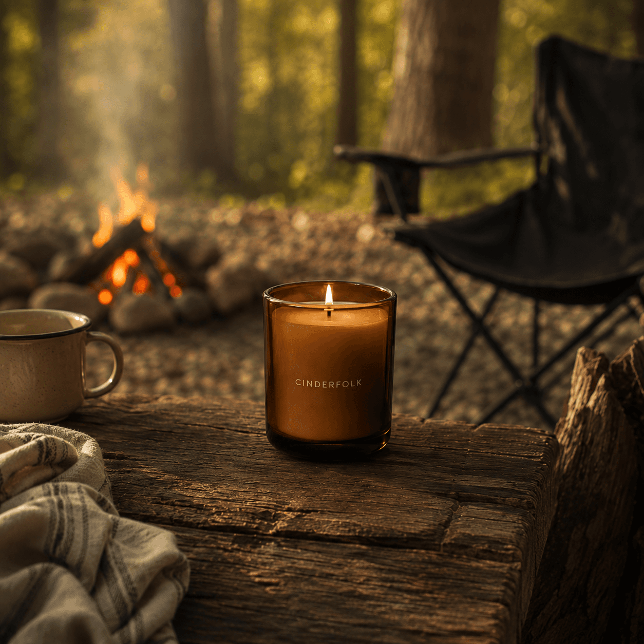 Fireside candle