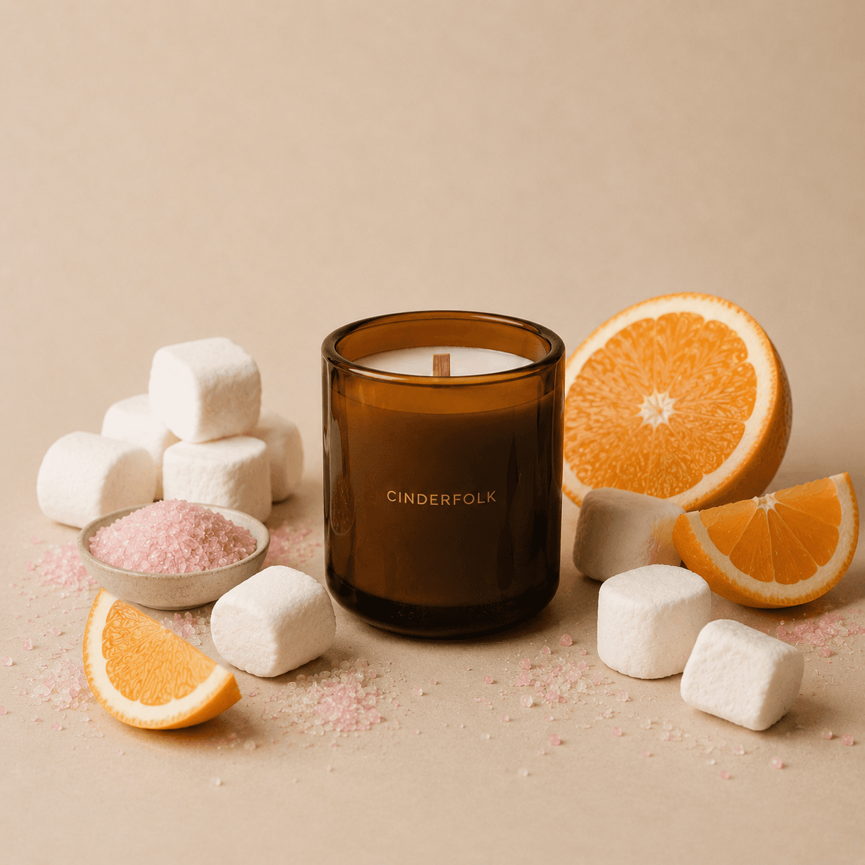 Creamsicle candle